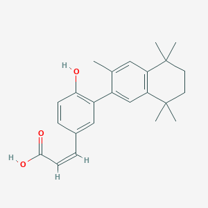 (Z)-3-[4-hydroxy-3-(3,5,5,8,8-pentamethyl-6,7-dihydronaphthalen-2-yl)phenyl]prop-2-enoic acid