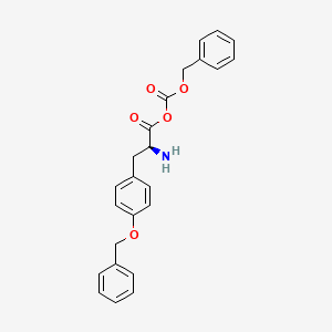 molecular formula C24H23NO5 B8055090 phenylmethoxycarbonyl (2S)-2-amino-3-(4-phenylmethoxyphenyl)propanoate 