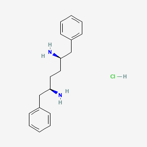 molecular formula C18H25ClN2 B8055110 (2R,5R)-1,6-diphenylhexane-2,5-diamine,dihydrochloride 
