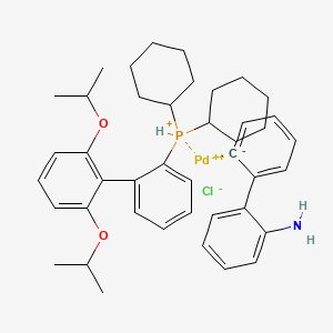 (2'-Amino-[1,1'-biphenyl]-2-yl)(dicyclohexyl(2',6'-diisopropoxy-[1,1'-biphenyl]-2-yl)phosphoranyl)palladium(III) chloride