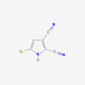 molecular formula C6H2BrN3 B8055151 5-bromo-1H-pyrrole-2,3-dicarbonitrile 