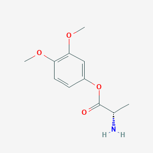 (3,4-dimethoxyphenyl) (2S)-2-aminopropanoate