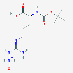 [[N'-[(4R)-4-carboxy-4-[(2-methylpropan-2-yl)oxycarbonylamino]butyl]carbamimidoyl]amino]-oxidoazanium