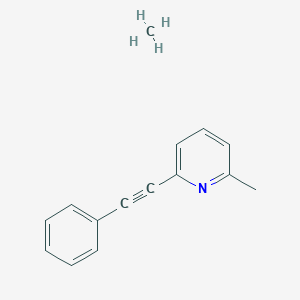 Methane;2-methyl-6-(2-phenylethynyl)pyridine