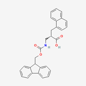 molecular formula C29H25NO4 B8055325 (S)-3-((((9H-Fluoren-9-yl)methoxy)carbonyl)amino)-2-(naphthalen-1-ylmethyl)propanoic acid 