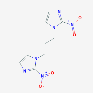 molecular formula C9H10N6O4 B8055359 1,1'-(Propane-1,3-diyl)bis(2-nitro-1H-imidazole) 