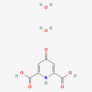 molecular formula C7H9NO7 B8055384 4-羟基吡啶-2,6-二甲酸二水合物 