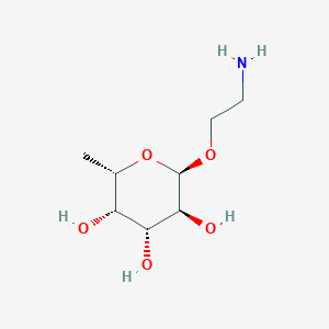 molecular formula C8H17NO5 B8055392 2-Aminoethyl alpha-l-fucopyranoside 