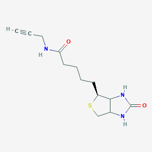 5-[(4S)-2-oxo-1,3,3a,4,6,6a-hexahydrothieno[3,4-d]imidazol-4-yl]-N-prop-2-ynylpentanamide