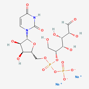 molecular formula C15H22N2Na2O17P2 B8055438 二磷酸乌苷-5'-葡萄糖二钠盐 