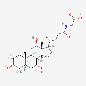 molecular formula C26H43NO6 B8055514 甘胆酸-2,2,4,4-d4 