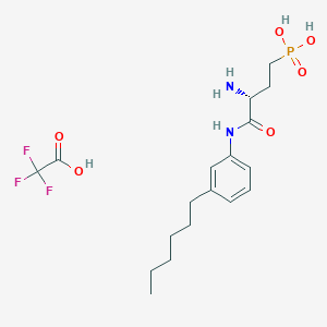 [(3R)-3-Amino-4-[(3-hexylphenyl)amino]-4-oxobutyl]-phosphonic acid mono(trifluoroacetate)