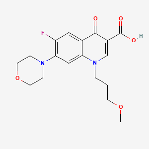 molecular formula C18H21FN2O5 B8055610 6-Fluoro-1-(3-methoxypropyl)-7-morpholin-4-yl-4-oxoquinoline-3-carboxylic acid 