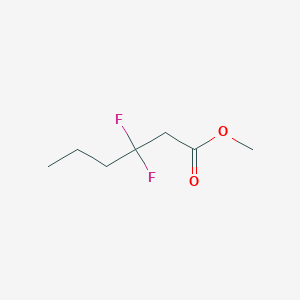 molecular formula C7H12F2O2 B8055660 Methyl 3,3-difluorohexanoate 