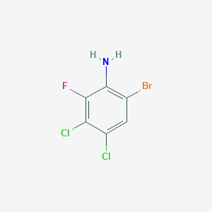 molecular formula C6H3BrCl2FN B8055662 6-Bromo-3,4-dichloro-2-fluoroaniline 