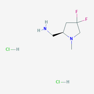 [(2R)-4,4-Difluoro-1-methylpyrrolidin-2-yl]methanamine dihydrochloride