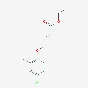 molecular formula C13H17ClO3 B080557 4-(4-氯-2-甲基苯氧基)丁酸乙酯 CAS No. 10443-70-6