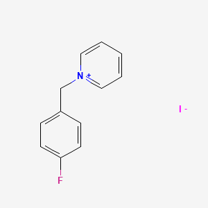 1-[(4-Fluorophenyl)methyl]pyridin-1-ium iodide