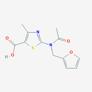 2-[Acetyl(furan-2-ylmethyl)amino]-4-methyl-1,3-thiazole-5-carboxylic acid