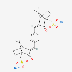 molecular formula C28H32Na2O8S2 B8055891 3,3'-Terephtalylidene-10,10'-dicamphosulfonic acid, disodium salt 