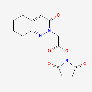 (3-Oxo-5,6,7,8-tetrahydro-3h-cinnolin-2-yl)-acetic acid 2,5-dioxo-pyrrolidin-1-yl ester