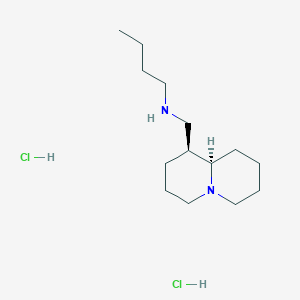 molecular formula C14H30Cl2N2 B8056091 n-[(1s,9Ar)-octahydro-2h-quinolizin-1-ylmethyl]butan-1-amine dihydrochloride 