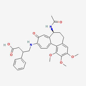 molecular formula C31H34N2O7 B8056115 4-[[(7S)-7-acetamido-1,2,3-trimethoxy-9-oxo-6,7-dihydro-5H-benzo[a]heptalen-10-yl]amino]-3-phenylbutanoic acid 