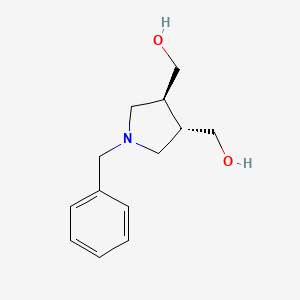 molecular formula C13H19NO2 B8056118 [(3S,4S)-1-benzyl-4-(hydroxymethyl)pyrrolidin-3-yl]methanol 