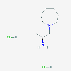 molecular formula C9H22Cl2N2 B8056120 (2S)-1-(azepan-1-yl)propan-2-amine dihydrochloride 