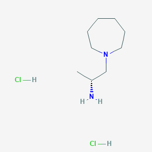 molecular formula C9H22Cl2N2 B8056122 (2R)-1-(azepan-1-yl)propan-2-amine dihydrochloride 