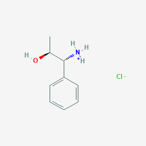 molecular formula C9H14ClNO B8056165 [(1R,2S)-2-hydroxy-1-phenylpropyl]azanium;chloride 