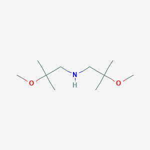 molecular formula C10H23NO2 B8056204 1-Propanamine, 2-methoxy-N-(2-methoxy-2-methylpropyl)-2-methyl- 
