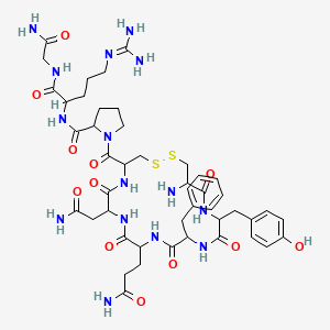 molecular formula C46H65N15O12S2 B8056224 Argipressin tannate 