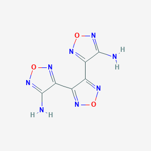 molecular formula C6H4N8O3 B8056277 3,3':4',3''-Ter-1,2,5-oxadiazole-4,4''-diamine 