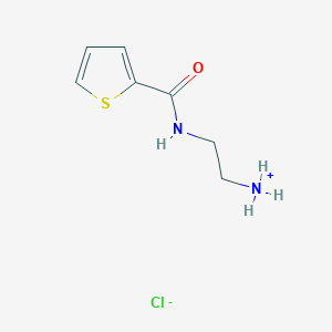 molecular formula C7H11ClN2OS B8056383 2-(Thiophene-2-carbonylamino)ethylazanium;chloride 
