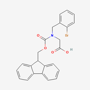 molecular formula C24H20BrNO4 B8056390 N-Fmoc-2-bromobenzyl-glycine 