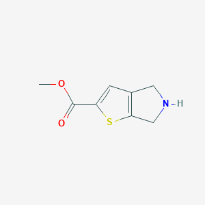 molecular formula C8H9NO2S B8056392 methyl 4H,5H,6H-thieno[2,3-c]pyrrole-2-carboxylate 