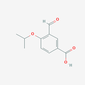 molecular formula C11H12O4 B8056415 3-Formyl-4-(propan-2-yloxy)benzoic acid 