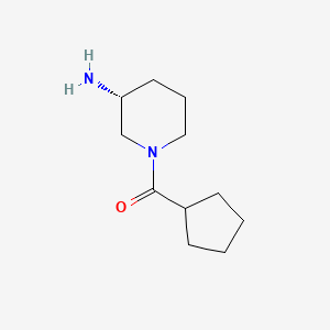 molecular formula C11H20N2O B8056444 (3R)-1-Cyclopentanecarbonylpiperidin-3-amine 