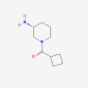 molecular formula C10H18N2O B8056451 (3R)-1-cyclobutanecarbonylpiperidin-3-amine 
