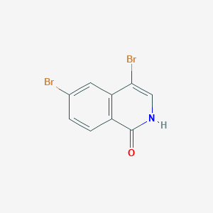molecular formula C9H5Br2NO B8056453 4,6-Dibromo-1,2-dihydroisoquinolin-1-one 