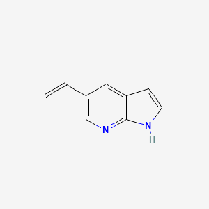 molecular formula C9H8N2 B8056475 5-ethenyl-1H-pyrrolo[2,3-b]pyridine 