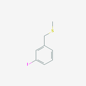 molecular formula C8H9IS B8056481 1-Iodo-3-(methylsulphanylmethyl)benzene 