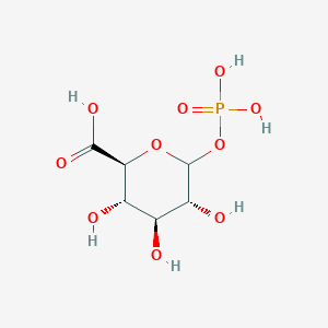 molecular formula C6H11O10P B080565 1-磷酸-α-D-葡萄糖醛酸 CAS No. 13168-11-1