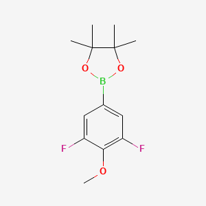 molecular formula C13H17BF2O3 B8056543 3,5-Difluoro-4-methoxyphenylboronic Acid Pinacol Ester 