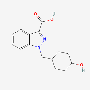 molecular formula C15H18N2O3 B8056576 AB-CHMINACA metabolite M5A CAS No. 2207957-90-0