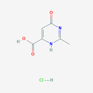 2-methyl-4-oxo-1H-pyrimidine-6-carboxylic acid;hydrochloride