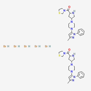 molecular formula C44H65Br5N12O2S2 B8056727 Teneligliptin HydrobroMide (2:5) 