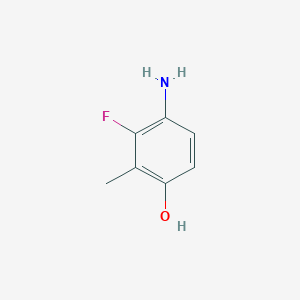 molecular formula C7H8FNO B8056731 4-Amino-3-fluoro-2-methylphenol CAS No. 1020173-27-6