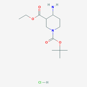 1-tert-Butyl 3-ethyl 4-aminopiperidine-1,3-dicarboxylate hydrochloride